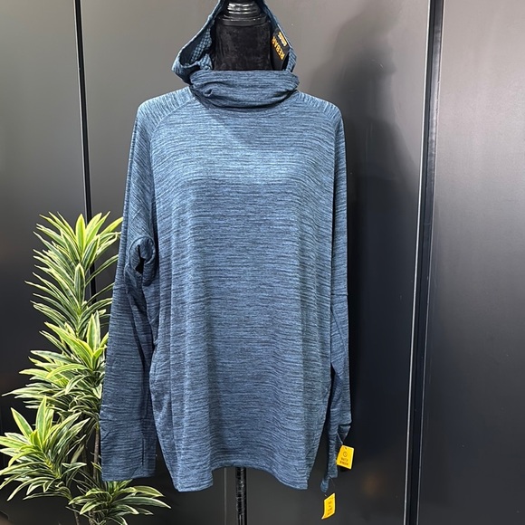 Ariat Rebar Gridwork Balaclava Hoodie,watch window,thumb hole,gaiter,long sleeve - Picture 1 of 13